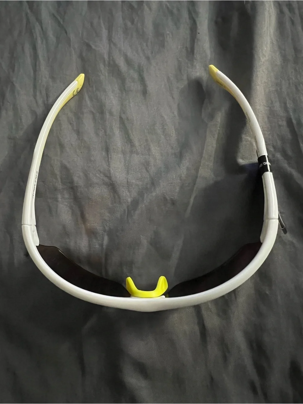 Rawlings White Men's Sports Sunglasses with Yellow Mirrored Lenses